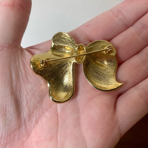 Vintage bow brooch pin - Picture 6 of 8
